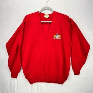 Safari Club Sweater "Out Of Africa" Collection Men Large Made in  Kenya V Neck